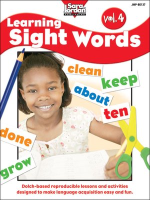 cover image of Learning Sight Words, Volume 4
